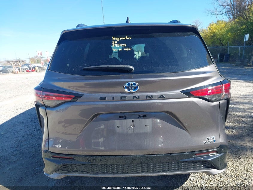 2021 Toyota Sienna Xse VIN: 5TDDSKFCXMS014516 Lot: 43614286