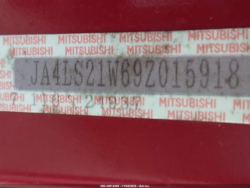 2009 Mitsubishi Outlander Es VIN: JA4LS21W69Z015918 Lot: 43614305