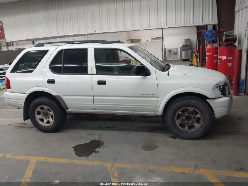 2004 Isuzu Rodeo S 3.2L V6 VIN: 4S2CK58W244301482 Lot: 43614335
