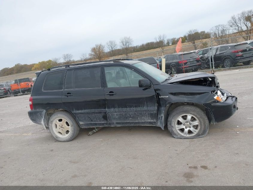 2005 Toyota Highlander Limited V6 VIN: JTEEP21A650097874 Lot: 43614663