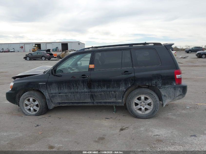2005 Toyota Highlander Limited V6 VIN: JTEEP21A650097874 Lot: 43614663