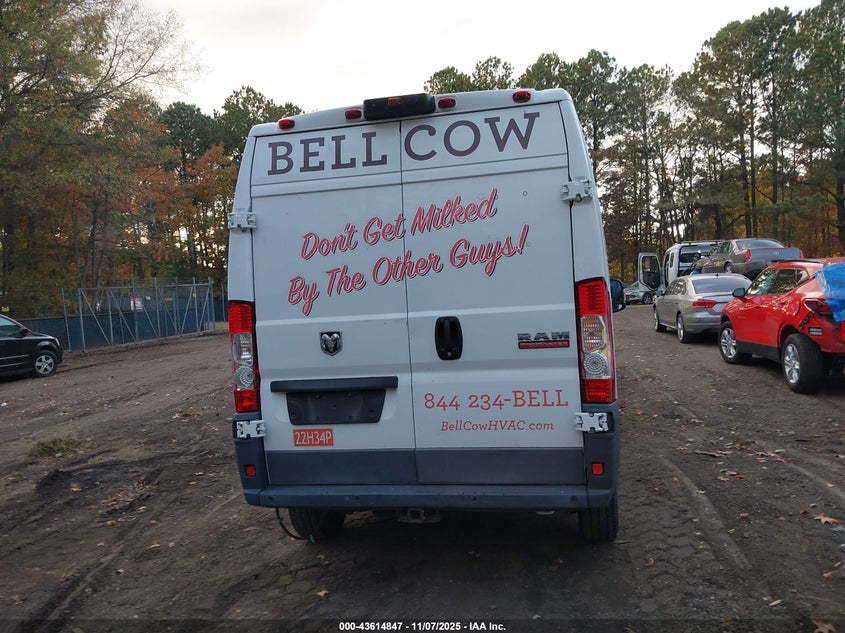 2017 RAM PROMASTER 1500 HIGH ROOF 136 WB - 3C6TRVBG8HE506129