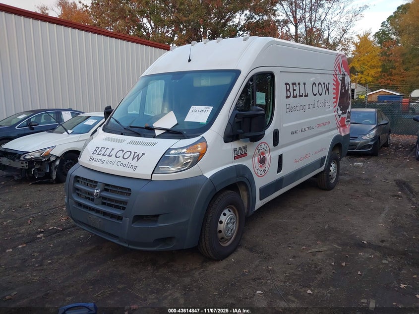 2017 RAM PROMASTER 1500 HIGH ROOF 136 WB - 3C6TRVBG8HE506129