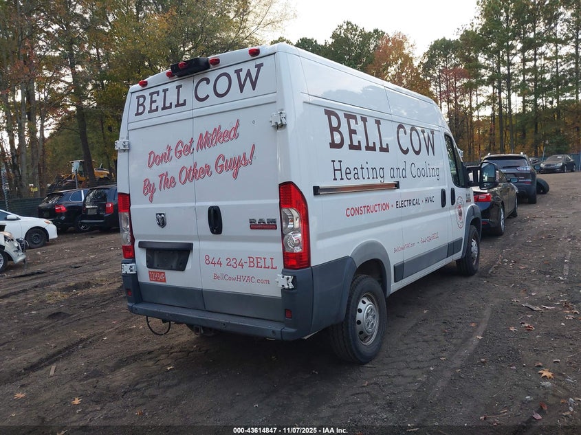 2017 RAM PROMASTER 1500 HIGH ROOF 136 WB - 3C6TRVBG8HE506129