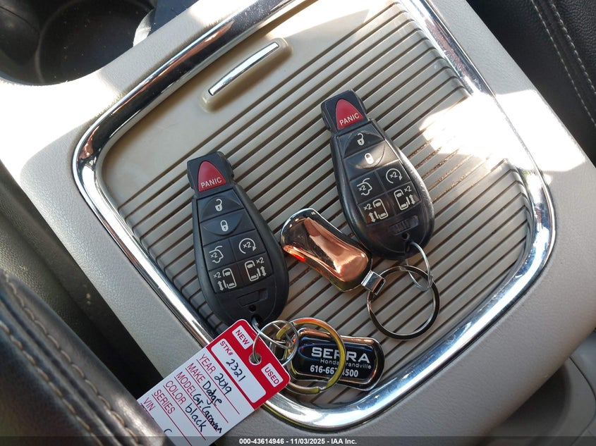 2019 DODGE GRAND CARAVAN SXT 2C4RDGCG1KR662899