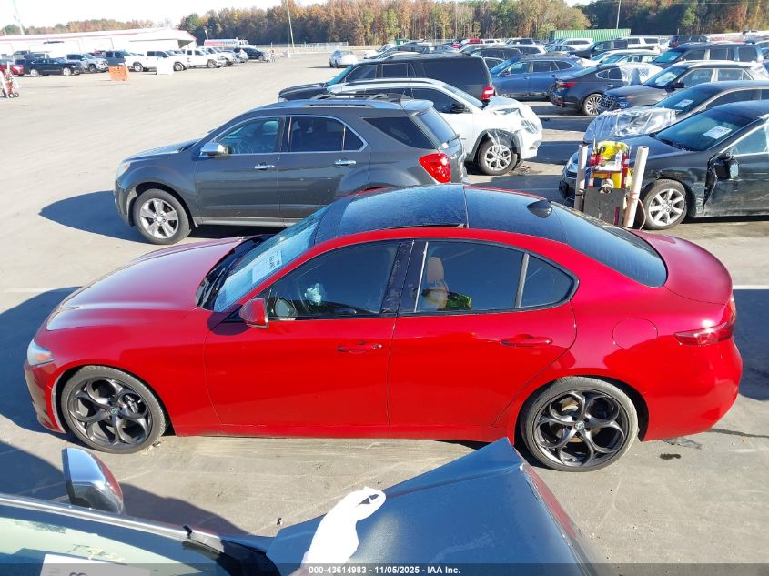2018 ALFA ROMEO GIULIA TI SPORT RWD ZARFAECN6J7563774