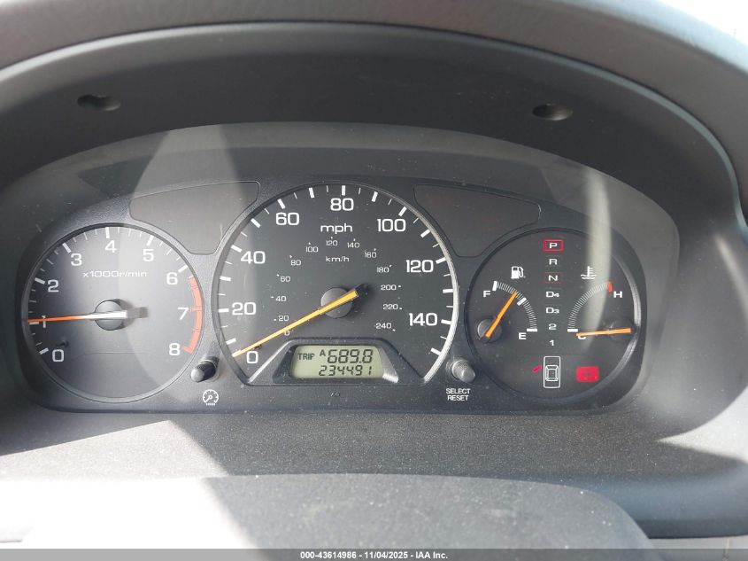 2002 Honda Accord 2.3 Lx VIN: 3HGCG66582G705529 Lot: 43614986