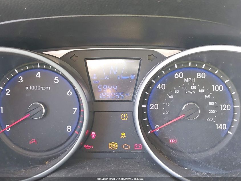 2013 Hyundai Tucson Gls VIN: KM8JU3AC4DU740177 Lot: 43615220