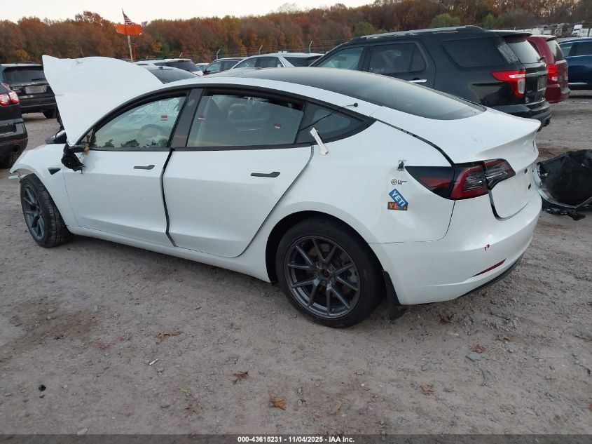 2023 TESLA MODEL 3 REAR-WHEEL DRIVE 5YJ3E1EA3PF438755