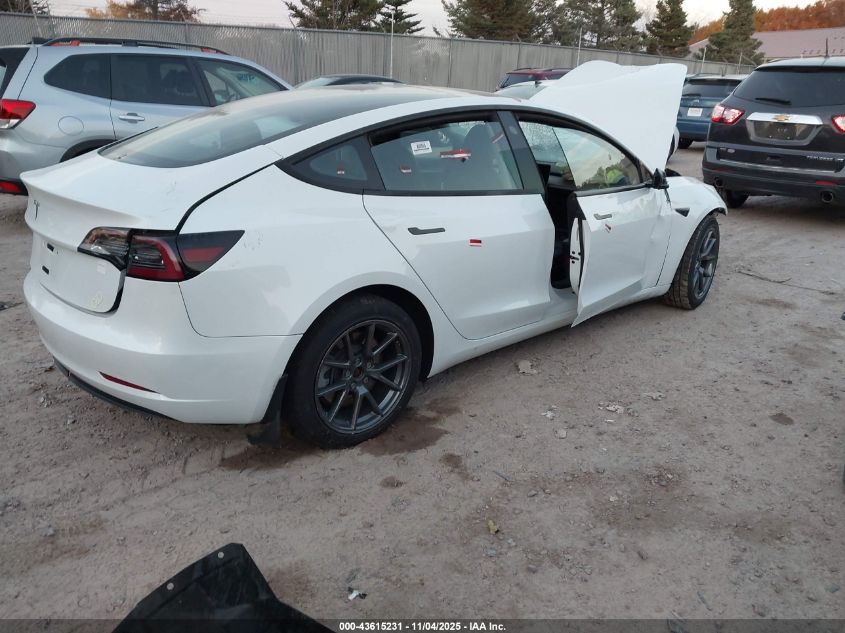 2023 TESLA MODEL 3 REAR-WHEEL DRIVE 5YJ3E1EA3PF438755