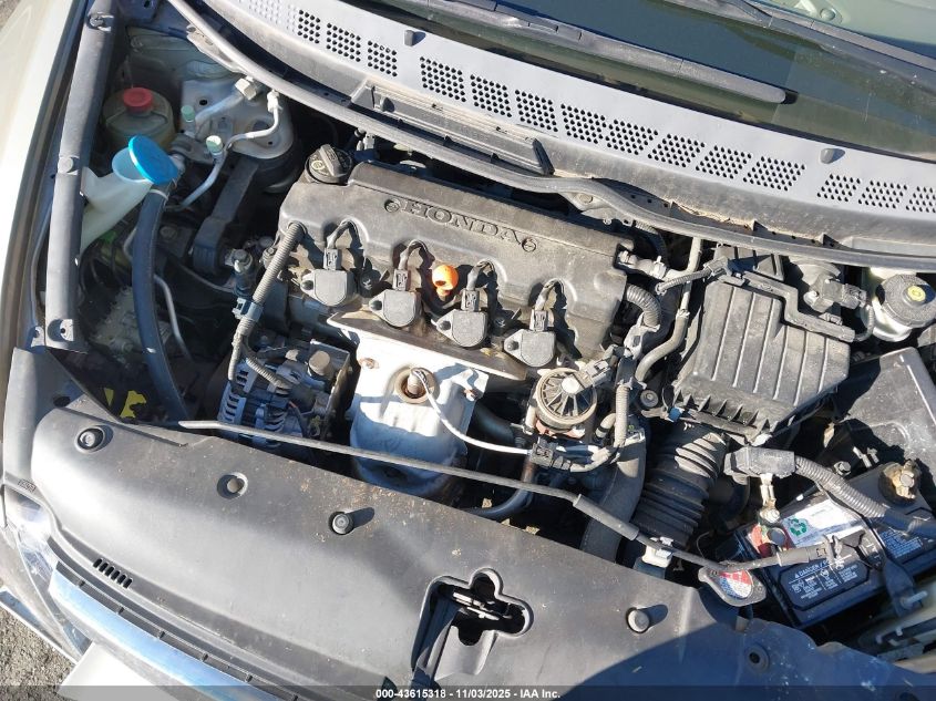 2008 Honda Civic Lx VIN: 1HGFA16548L105801 Lot: 43615318