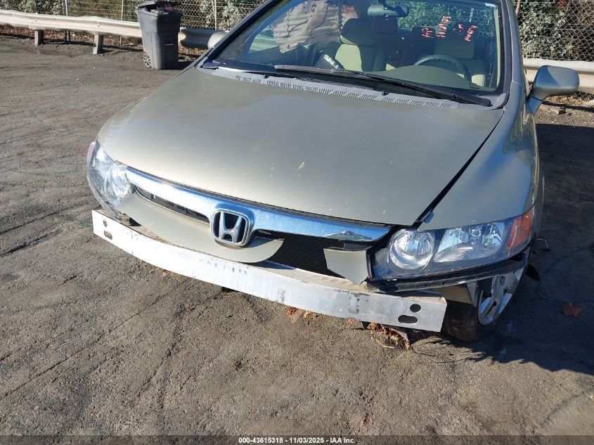 2008 Honda Civic Lx VIN: 1HGFA16548L105801 Lot: 43615318