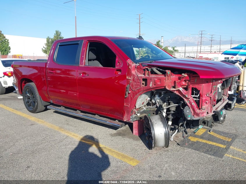 2021 CHEVROLET SILVERADO 1500 2WD  SHORT BED LT - 1GCPWCED9MZ411263