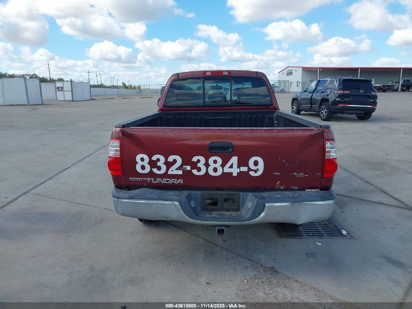 2006 Toyota Tundra Sr5 VIN: 5TBRU34106S467692 Lot: 43615500
