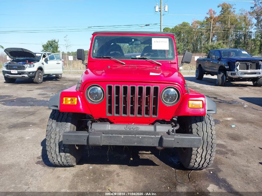 1998 Jeep Wrangler Sport VIN: 1J4FY19S3WP714082 Lot: 43615514