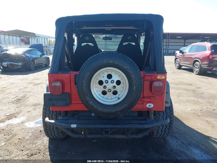 1998 Jeep Wrangler Sport VIN: 1J4FY19S3WP714082 Lot: 43615514