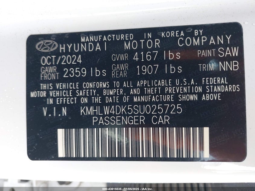 2025 HYUNDAI ELANTRA N - KMHLW4DK5SU025725