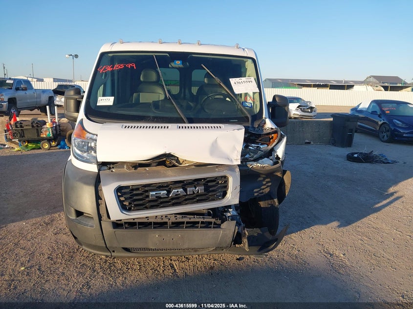 2020 Ram Promaster 1500 Low Roof 136 Wb VIN: 3C6TRVAG5LE123890 Lot: 43615599