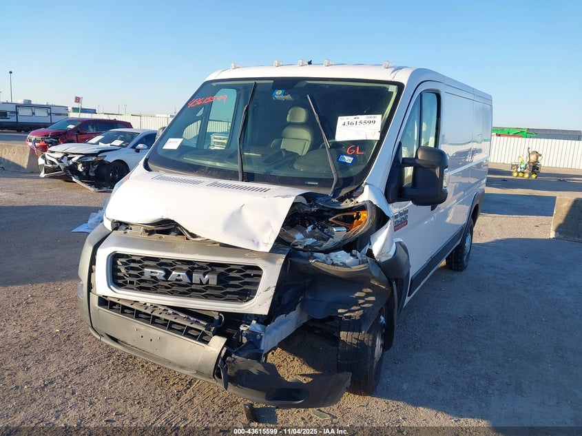 2020 Ram Promaster 1500 Low Roof 136 Wb VIN: 3C6TRVAG5LE123890 Lot: 43615599