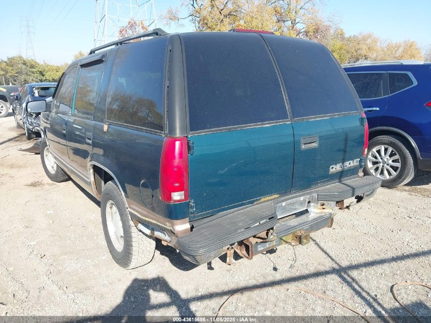 1996 Chevrolet Tahoe C1500 VIN: 1GNEC13R2TJ348322 Lot: 43615656
