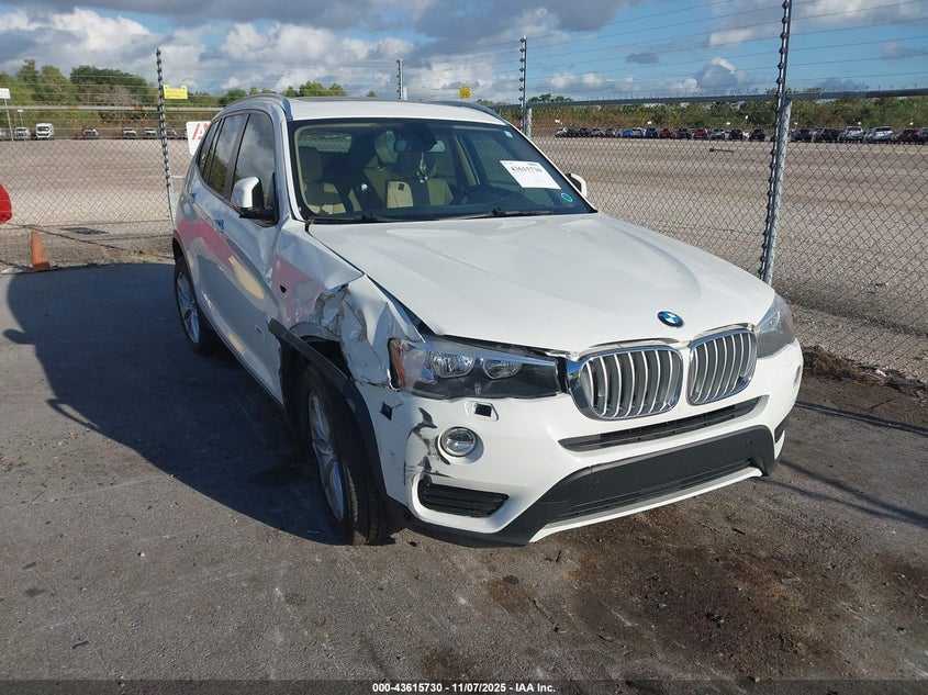 2017 BMW X3 Sdrive28I VIN: 5UXWZ7C35H0V92049 Lot: 43615730