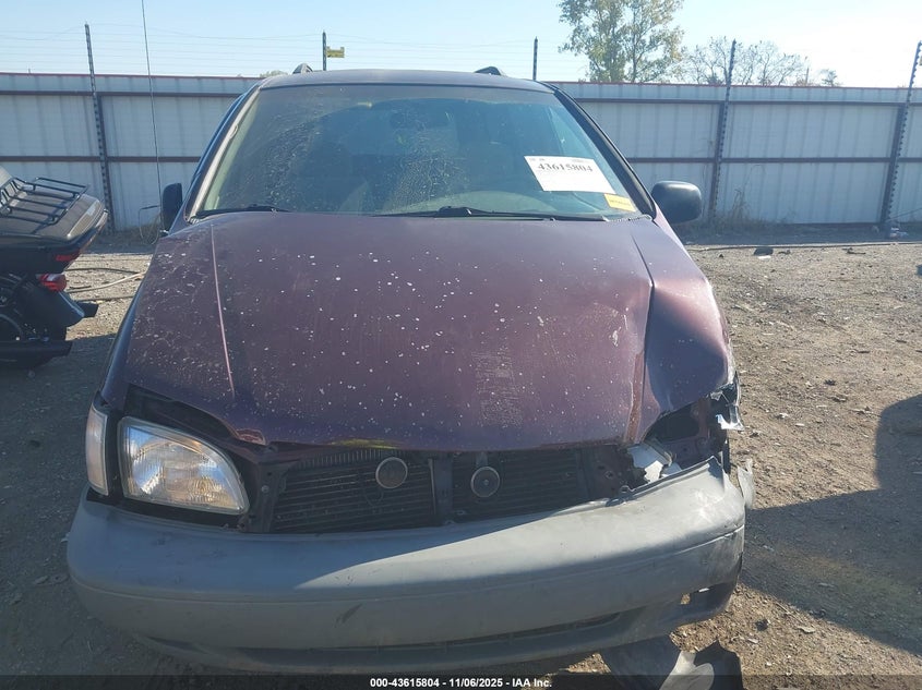 2000 Toyota Sienna Le VIN: 4T3ZF13CXYU190625 Lot: 43615804