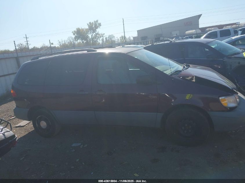 2000 Toyota Sienna Le VIN: 4T3ZF13CXYU190625 Lot: 43615804