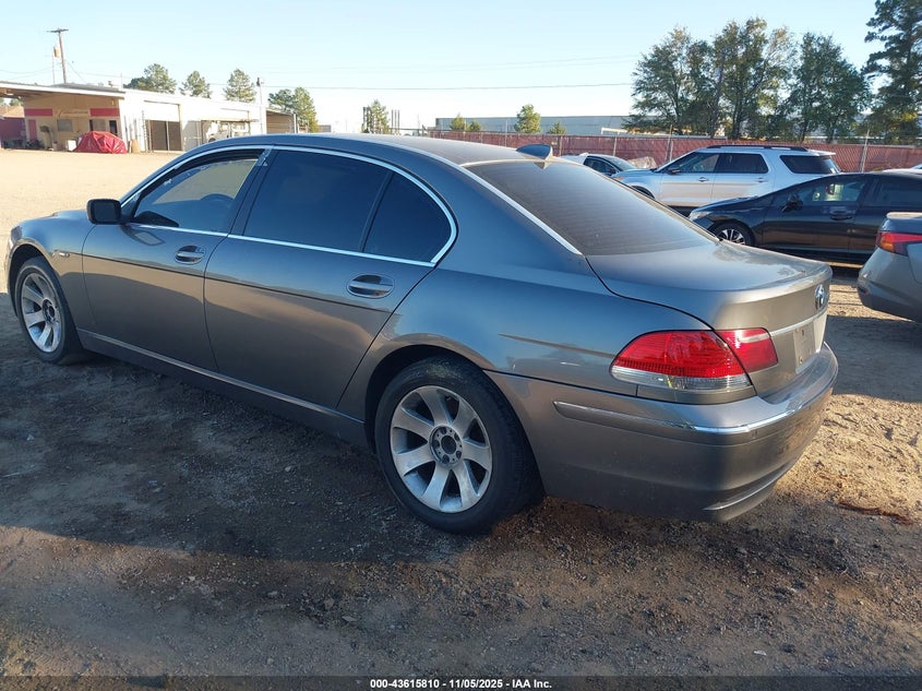 2007 BMW 750Li VIN: WBAHN83597DT72656 Lot: 43615810