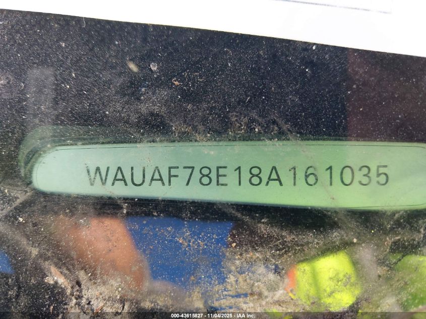 2008 Audi A4 2.0T/2.0T Special Edition VIN: WAUAF78E18A161035 Lot: 43615827