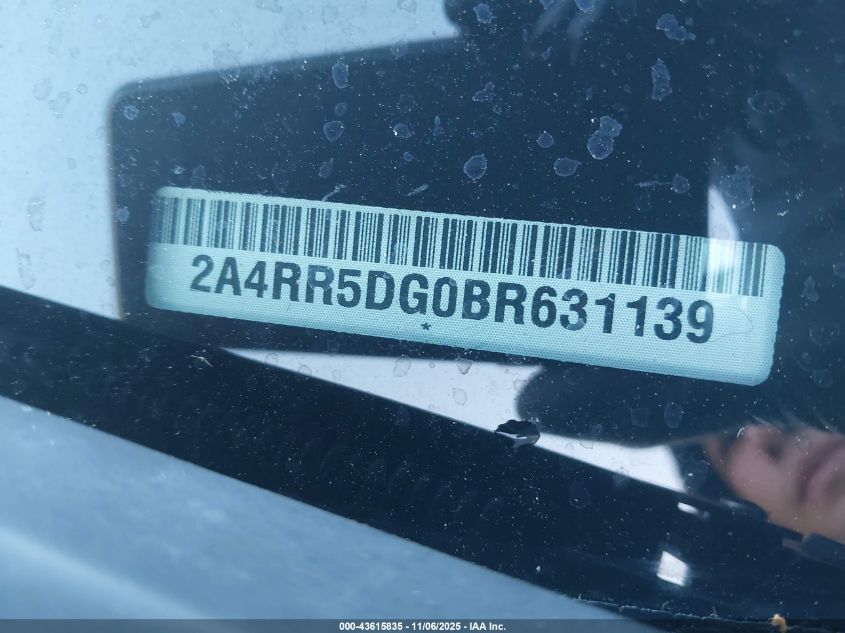 2011 Chrysler Town & Country Touring VIN: 2A4RR5DG0BR631139 Lot: 43615835