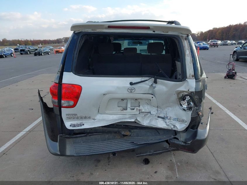 2006 Toyota Sequoia Sr5 VIN: 5TDBT44A76S274117 Lot: 43616131