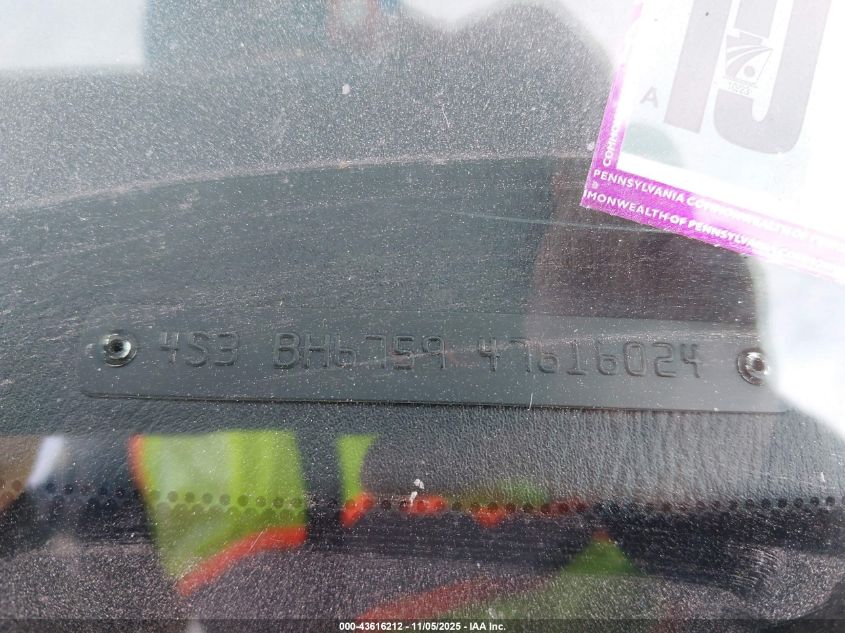 2004 Subaru Outback VIN: 4S3BH675947616024 Lot: 43616212