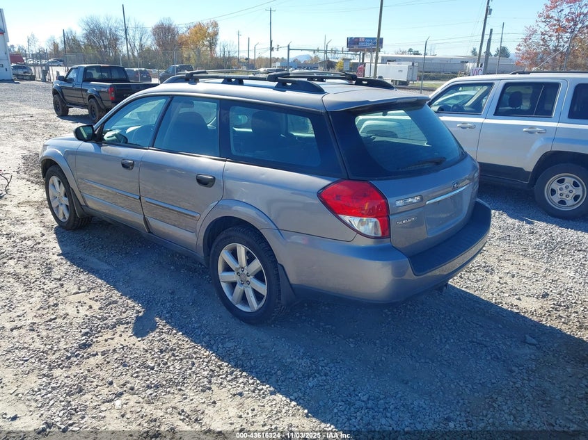2009 Subaru Outback 2.5I silver wagon gasoline 4S4BP61C897326094 photo #4