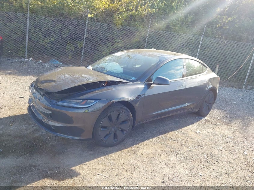 2025 Tesla Model 3 Long Range Rear-Wheel Drive/Standard VIN: 5YJ3E1EA2SF920187 Lot: 43616525