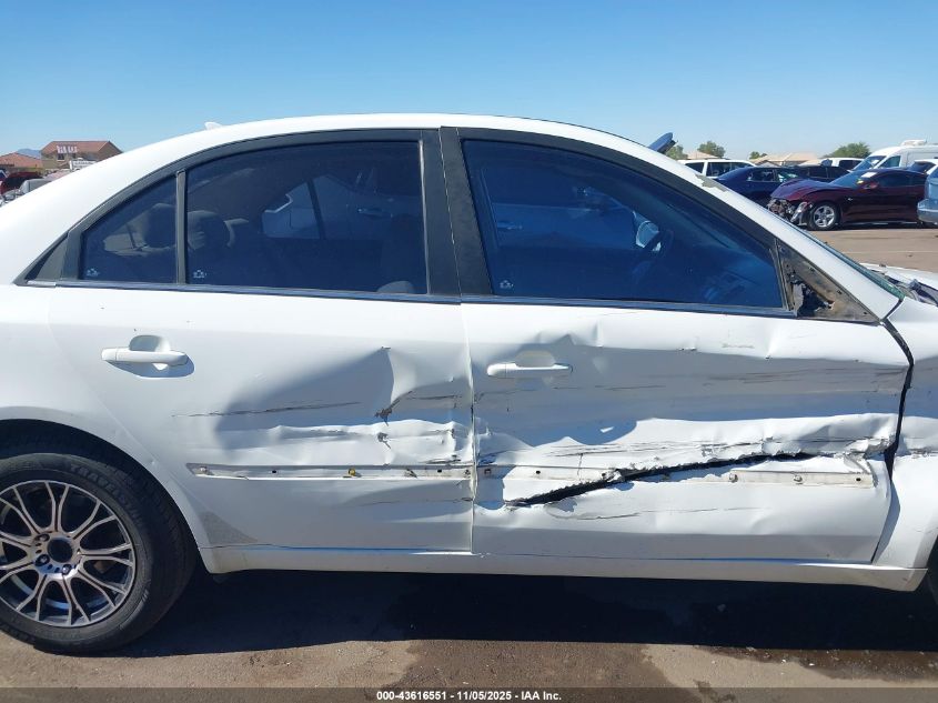 2009 Hyundai Sonata Gls VIN: 5NPET46C09H434277 Lot: 43616551