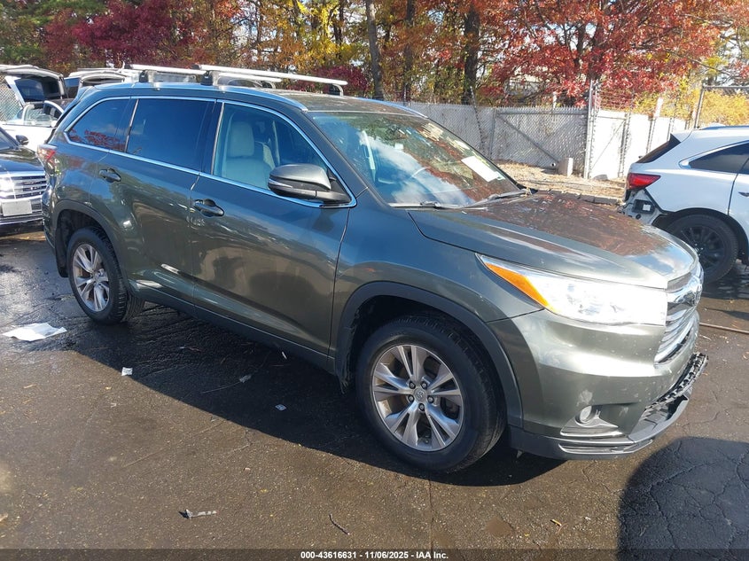 2015 Toyota Highlander Xle V6 VIN: 5TDJKRFH7FS176758 Lot: 43616631