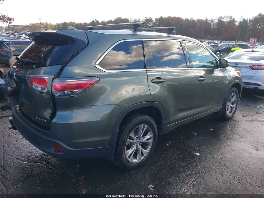 2015 Toyota Highlander Xle V6 VIN: 5TDJKRFH7FS176758 Lot: 43616631
