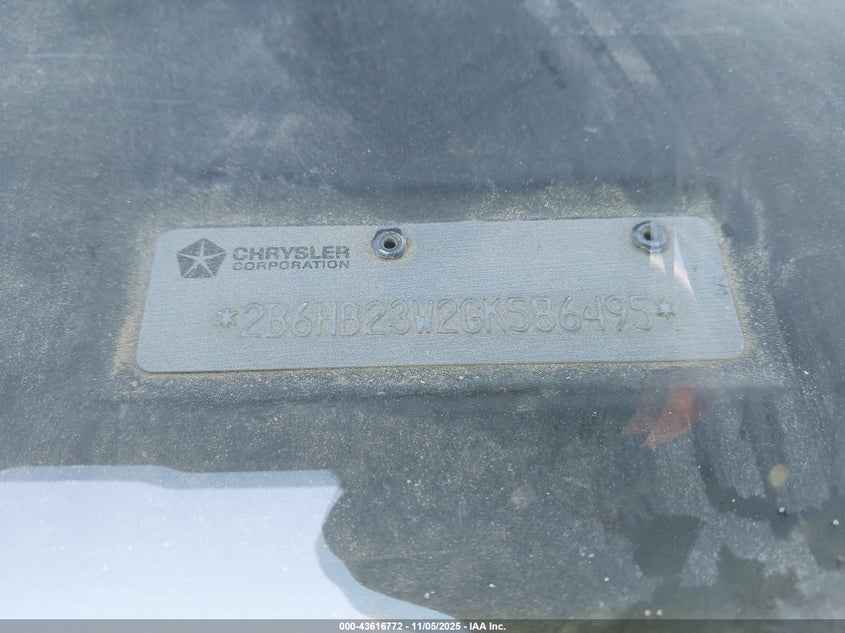 2B6HB23W2GK586495 1986 DODGE RAM VAN photo no. 8