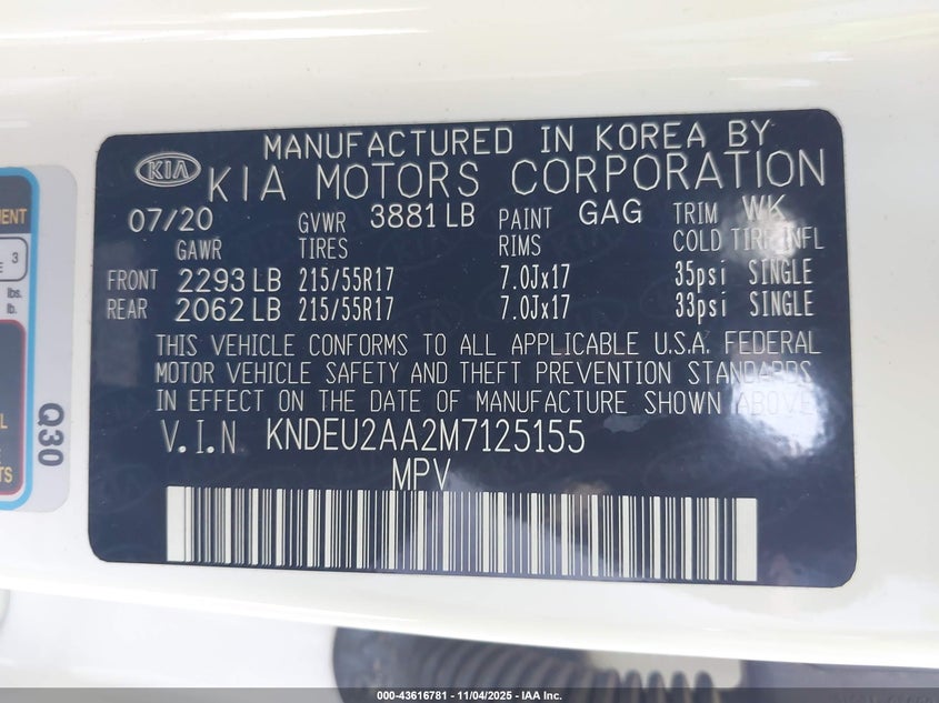 2021 KIA SELTOS S - KNDEU2AA2M7125155