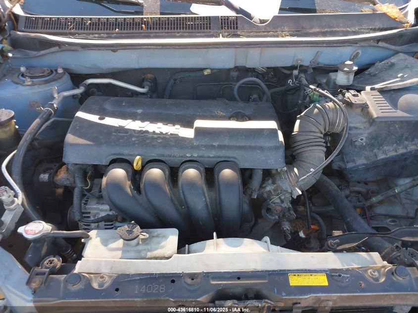 2003 Toyota Matrix Standard VIN: 2T1KR32EX3C105003 Lot: 43616810