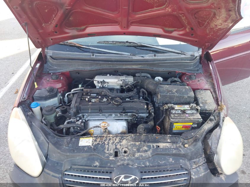 2008 Hyundai Accent Gls VIN: KMHCN46C58U199182 Lot: 43616847