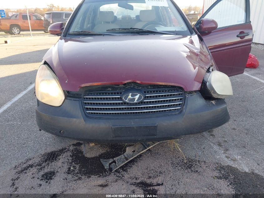 2008 Hyundai Accent Gls VIN: KMHCN46C58U199182 Lot: 43616847