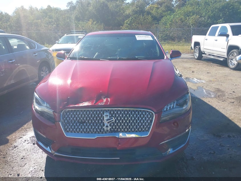 2017 Lincoln Mkz Select VIN: 3LN6L5C90HR659292 Lot: 43616937