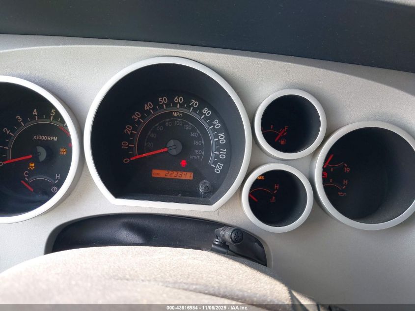 2007 Toyota Tundra Sr5 4.7L V8 VIN: 5TFRT54187X005592 Lot: 43616984