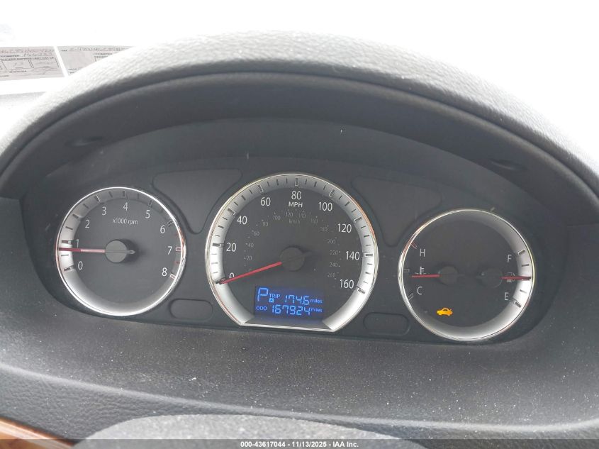 2009 Hyundai Sonata Limited VIN: 5NPEU46C89H554728 Lot: 43617044