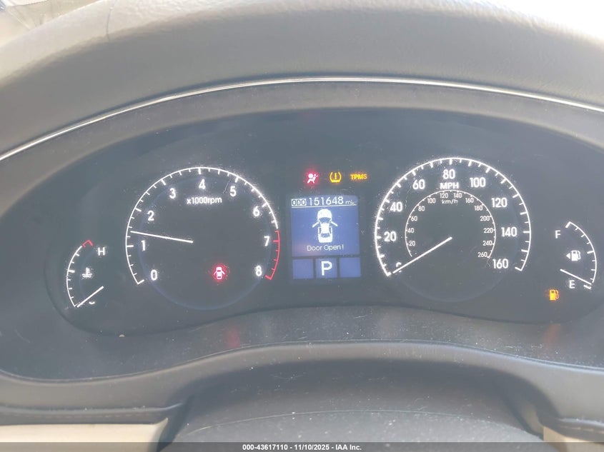 2011 Hyundai Genesis 3.8 VIN: KMHGC4DE8BU122020 Lot: 43617110