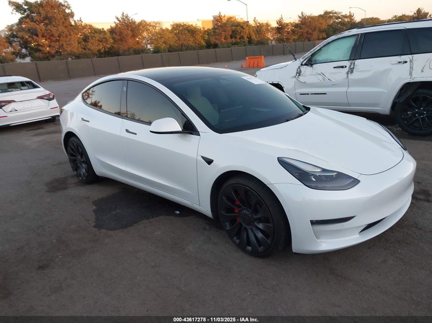 2022 TESLA MODEL 3 PERFORMANCE DUAL MOTOR ALL-WHEEL DRIVE - 5YJ3E1EC4NF182513