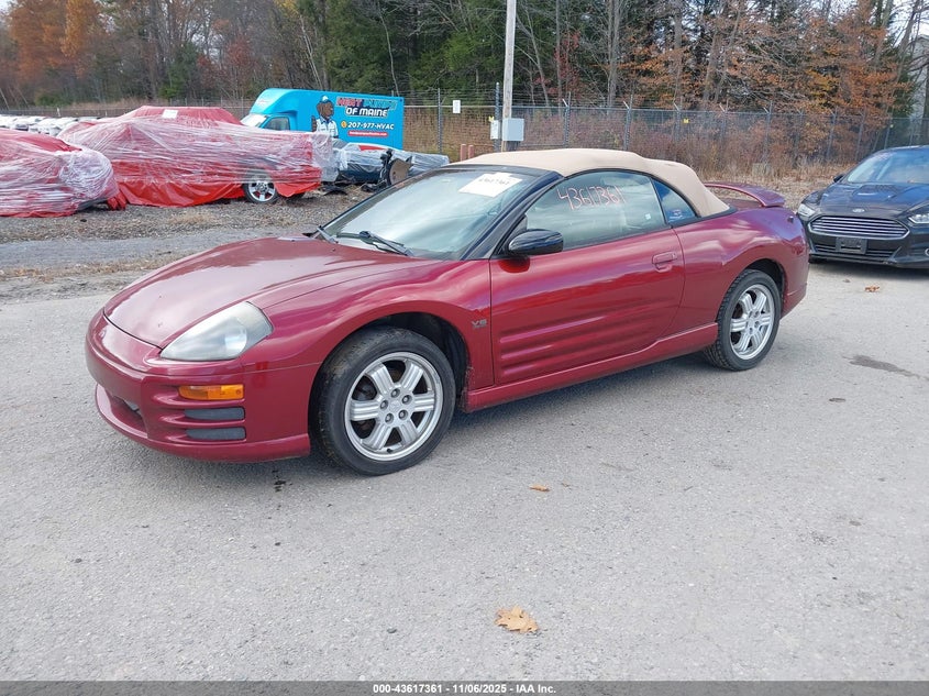 4A3AE85H91E045555 2001 MITSUBISHI ECLIPSE photo no. 2