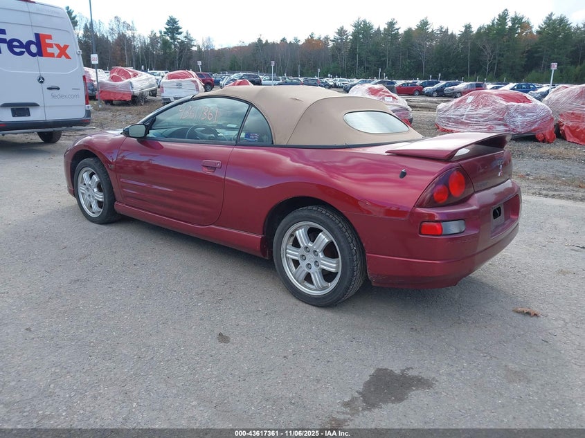 4A3AE85H91E045555 2001 MITSUBISHI ECLIPSE photo no. 3