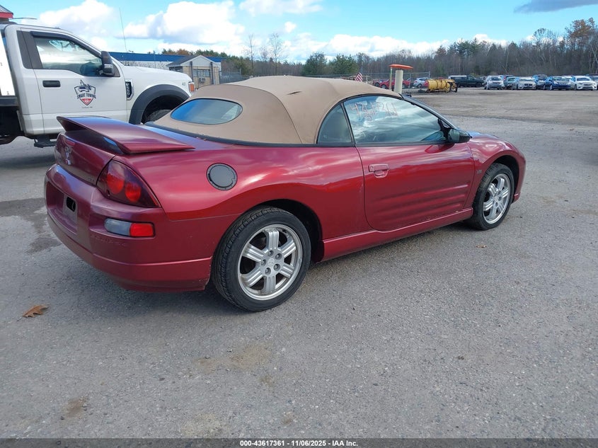 4A3AE85H91E045555 2001 MITSUBISHI ECLIPSE photo no. 4